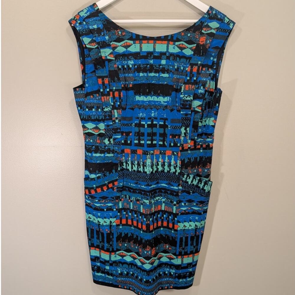 Plenty Tracy Reese Dress Geometric Pockets Office Brunch Date Night Size 12P